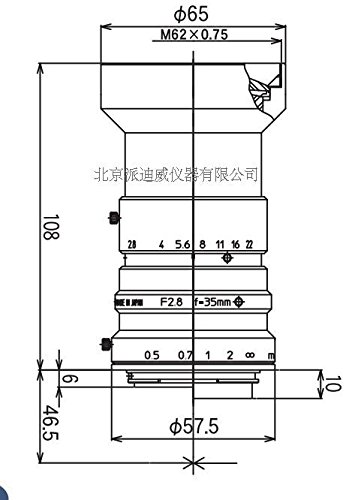 kowa鏡頭 物鏡 LM35CLS F接口專(zhuān)用低畸變鏡頭 顯微鏡物鏡